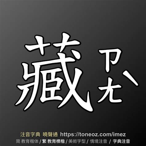 藏 造詞|藏：藏的意思/造詞/解釋/注音